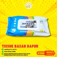 KITCHEN WET TISSUE CONTENTS 80 PCS ANTI-OIL / KITCHEN WET TISSUE KITCHEN OIL CLEANER / PRACTICAL WET