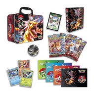 Box TIn vali Pokemon Charizard Diamond TCG 6 PACK 1 Xu 3 lá Promo 3 PosterCard 1 Album 1 code bản ti