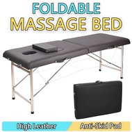 ✻Foldable Stainless Massage Bed+Pillow MassageTable Portable beauty bed按摩床 Spa Facial Bed Spa Table1