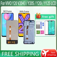 Original For VIVO Y20 Y20S Y20i Y12S Y12A V2102 LCD Display Screen With Frame Display Touch Screen V