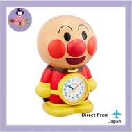 Rhythm (RHYTHM) Keep it up Anpanman alarm clock character Analog desk clock [Direct from Japan]
