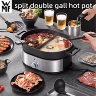 Wmf Multifunction Stainless Steel Electric Hot Pot Multifunctional Dual Steamboat Pot steamer double flavor hot pot yuan yang pot Mandarin Duck Pot Split electric cooker soup pot chafing dish Pot Household stew pot Gift Electric Hot Pot Induction Cooker