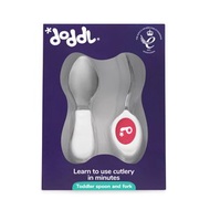 doddl - 英國doddl秒拾餐具 - 人體工學兒童學習餐具2件組(湯匙+叉子) - 草莓紅