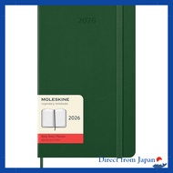 Moleskine 2026 Daily Diary Large Hard Cover Myrtle Green