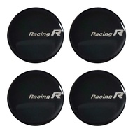 64mm. Racing R Sticker Wheel Hub Resin Width 64 Mm.(6.4 Cm)