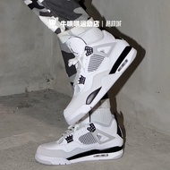 Niu Coax Air Jordan 4 AJ4 White Black Panda Little White Cement Gray Basketball Shoes DH6927-111