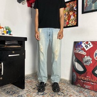 GRL RIPPED BLUE JEANS