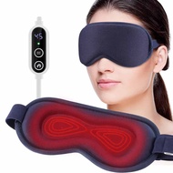 Electric Heated Eye Mask Pad Warm Eye Compress for Blepharitis Dry Eye Relief USB-Powered Heated Eye