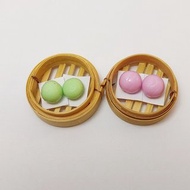 微型包子、微型點心、微型食品、收藏品、甜點模型、食物模型、公仔玩具。