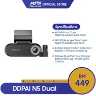 DDPAI N5 Dual 4K Ultra HD GPS Front &amp; Rear Recording Dash Cam - Original 18 Months Warranty by DDPAI Malaysia