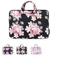 GP3 CanvasArtisan Flower Pattern Laptop Bag Briefcase Air Pro Tablet Carrying Case Handbag 12/13/14/
