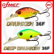 OFMER Drunken 36F & Deep Drunken 36F Lure Bait Dive Runner UL Ultralight
