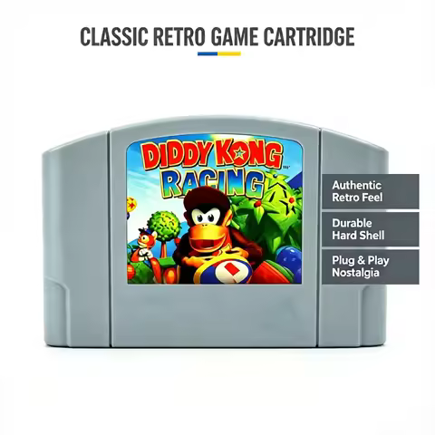 Link 004 For N64 Game Cartridge Diddy Kong Racing USA NTSC & EUR PAL Version for Nintendo 64 Console