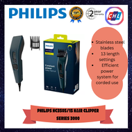 Philips HC3505/15 Stainless Steel Corded Hair Clipper Series 3000