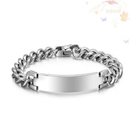 BLISS Men's Bangle Trendy Charming Charm Man Gifts Silver Plated for Male Jewelry