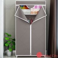 GC RK049 T-shape Large Capacity Zipped Wardrobe with Spacious Storage RAK ALMARI BAJU TEMPAT SANGKUT