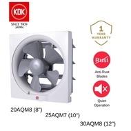 KDK Wall Ventilation Exhaust  Fan 8” / 10” / 12” 20AQM8 / 25AQM7 / 30AQM8