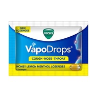 Vicks Vapo Drops Honey Lemon Menthol Lozenges 6's [Cough/Nose/Throat]