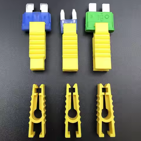 4 Pcs Vehicle Fuse Removal Tool Set Micro Car Fuse Plastic Fuse Tweezers Tweezers Installation Clip 