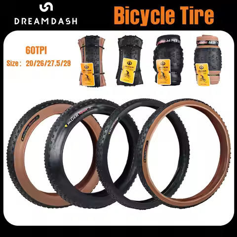 Dreamdash MTB Bicycle JILUER Foldable Tire Black 60TPI Road BICYCLE Tire 26×4.0/26x2.25/27.5x2.2/27.