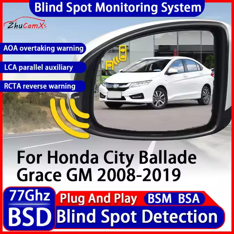 OEM BSD BSM BSI Blind Spot Detection Monitoring Warning System Change Lane Assistance For Honda City