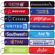 Aerospace Plane Logo Style Keychain Motorcycle Embroidered Keychain