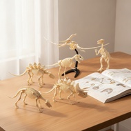 6 Pieces Dinosaur Fossil Skeleton Building Kit Detailed Dinosaur Skeleton Kit Fossil Reproduction Ar