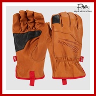 MILWAUKEE Goatskin Leather Glove (size S -XL) - Rugged and Comfortable Workgloves, Touchscreen Compatible