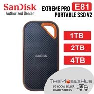SanDisk E81 Extreme PRO Portable SSD 1TB 2TB 4TB USB 3.2 GEN 2 Read/Write 2000MB/s External Hard Dis