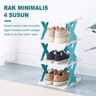 Minimalist PP Plastic Shelf Product Size 24cmx26cmx56cm Minimalist Plastic Shoe Rack/