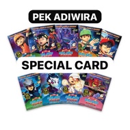 SPECIAL CARD PEK ADIWIRA KAD ISTIMEWA LOOSE SET 9PCS PEK ADIWIRA KAD ISTIMEWA SPECIAL CARD BOBOIBOY 