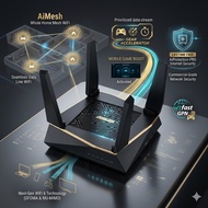 ASUS RT-AX92U AX6100 Tri-Band WiFi 6 (802.11ax) AiMesh Gaming Router [Used]