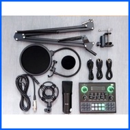 ☌ ♚ ❂ V9 Live Sound Card with Bm800 Condenser Microphone Set 2021 model