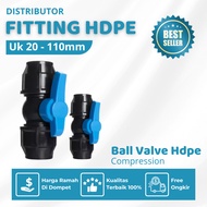 Hdpe Compression Pipe Ball Valve Size 63mm (2 Inch) | Hdpe Fitting