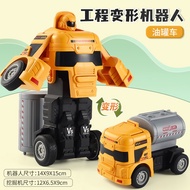 Mainan Mobil Deformasi Robot Konstruksi Engineering Vehicle