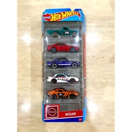 Hot Wheels Nissan 5 Pack 2023 (Nissan Skyline GT-R32, Nissan Skyline HT 2000GT-X, Nissan Silvia S13,