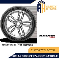 RADAR 215/55R17 TL 98Y XL DIMAX SPORT EV COMPATIBLE ULTRA HIGH PERFORMANCE TIRE