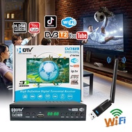 กล่องดิจิตอลtv 2024 DVB T2 USB2.0 รองรับ รุ่นใหม่ล่าสุด DVB-T2 กล่องรับสัญญาณ Youtube รองรับภาษาไทย 