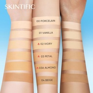 SKINTIFIC TWC Blue Ultra Cover Powder Foundation 16H Longwear Pore-Blurring Flawless Finish High Cov