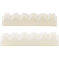 Musiclily Bovine Bone Nutl Nut for Acoustic Guitar, 43x6x9mm 2pcs