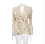 Balmain blonde golden cream double-breasted Suit Jacket (non Theory club monaco)淺金色米色巴爾曼西裝外套西裝褸
