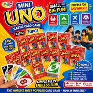 T2202 20pcs Mini UNO Classic Card Party Game Toy Family Camping and Travel Fun interaction Game MJK