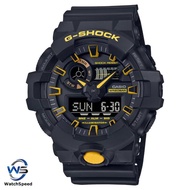Casio G-Shock Caution Yellow Analog Digital Resin Strap Black Dial GA700CY-1A GA-700CY-1A Mens Watch