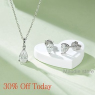 Luxury Real Moissanite Diamond Necklace Drop Cut 1.0ct Necklace for Women Wedding Damond Neckla