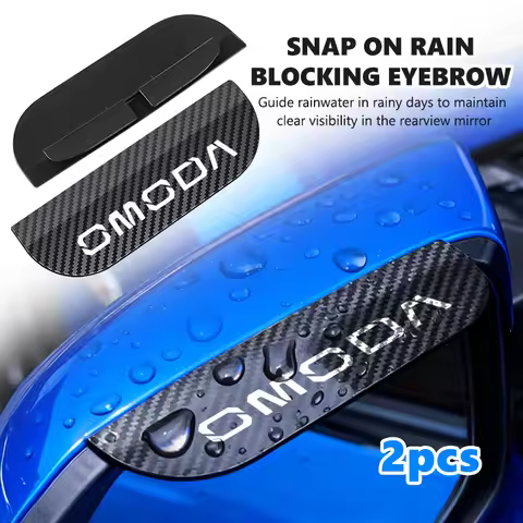 2Pcs Car Carbon Fiber Rearview Mirror Rain Eyebrow Stickers For Chery Omoda 5 C5 fx 7 8 Pro Plus 7 E