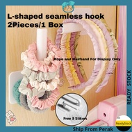 AIDA 2pcs Scrunchies Hanger Plastic Seamless Hook Headband Hanger Hair Rope Storage Scrunchies Organ