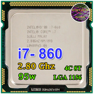 ซีพียู CPU Intel Core i7-860 2.80 GHz 4คอ8เทรด 95W LGA 1156 ฟรีซิลิโคน1ซอง i7 860