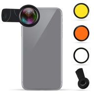 EECOO Lens Filter Set Yelow Orange Macro View Lens Seawater Fish Tank Coral Cylinder Photography Len