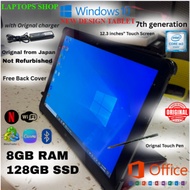 NEW FUJITSU ARROW TAB V727 M3 7TH GEN WINDOW TABLET IDEAL FOR STUDENT,TRADER 8GB RAM 128GB SSD