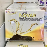 NOVAR Black Sesamin 1000 mg โนว่า 1 กล่อง x 30 แคปซูล น้ำมันงาดำสกัดเย็น ช่วยบำรุงกระดูก และป้องกันการเกิดกระดูกพรุน